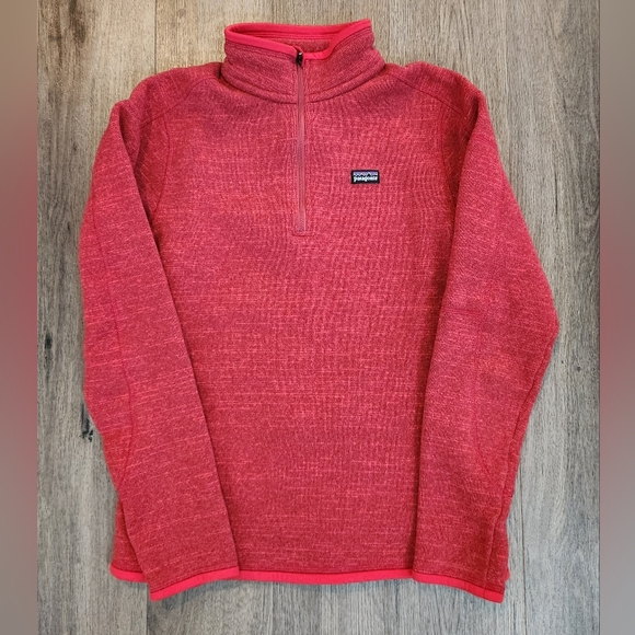 Patagonia Jackets & Blazers - Patagonia Women's Better Sweater 1/4 Zip Fleece Red Women's Size M STY25617